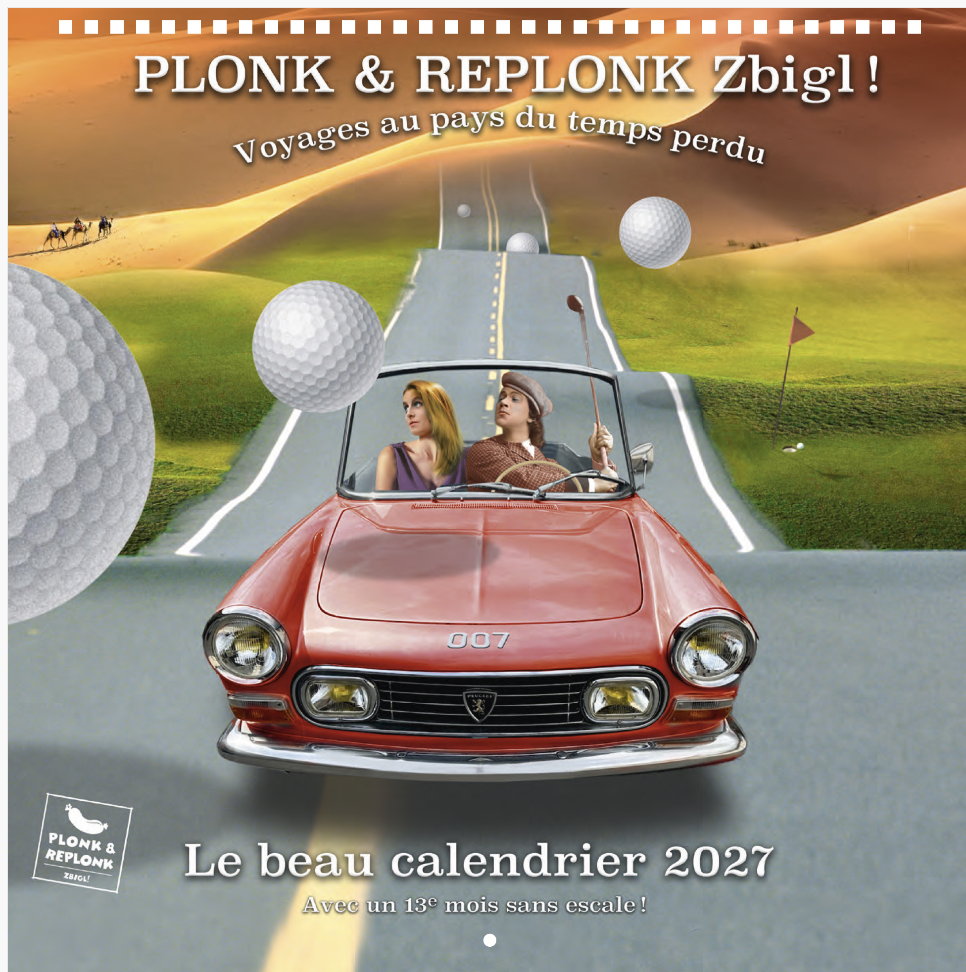Couverture du calendrier 2027 Plonk & Replonk